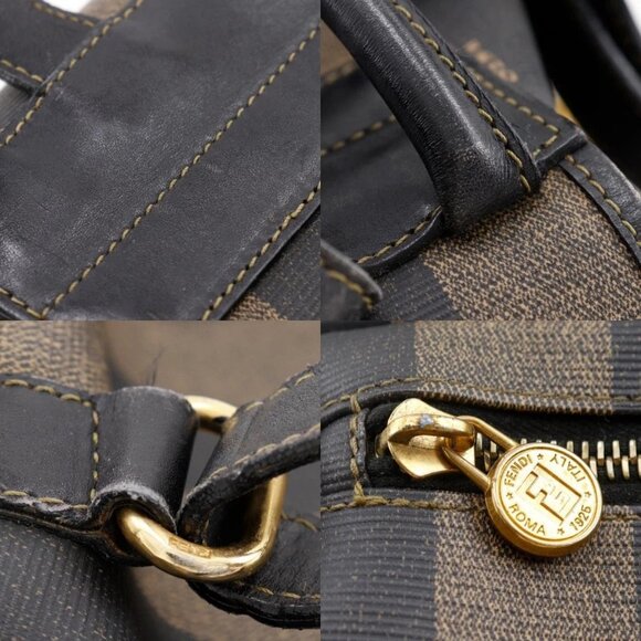 FENDI Pekan Backpack Daypack Brown PVC Women - Picture 11 of 12